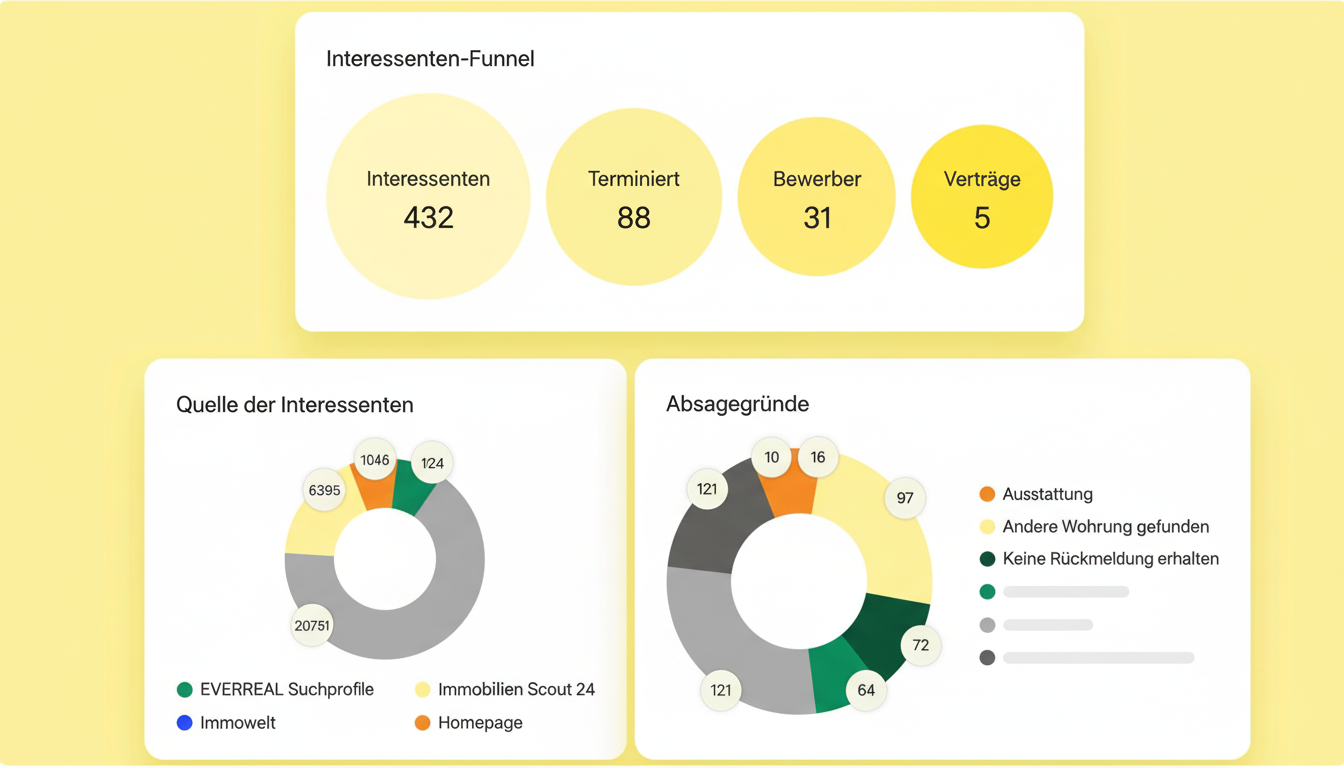 EverReal Analytics – Interessenten-Funnel und Reporting-Dashboards